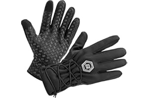 ROCKBROS Guanti da Ciclismo Invernali Uomo Donna, Guanti Lunghi Caldi Traspiranti Touch Screen, Guanti Sportivi Antivento per MTB, Bicicletta, Corsa, Guida, Escursionismo, Arrampicata, Sci