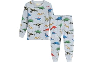 Little Hand Boys Pyjamas Dinosaur Shark Kids Pjs Toddler Clothes Set 100% Cotton Sleepwear Long Sleeve Nightwear Outfit 1-7 Years