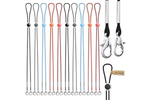 ‎TAKUZA TAKUZA 10 Stück Maskenband, Einstellbarer Maskenhalter, Maskenkette für Mundschutz, Maskenhalterung Hinterkopf, Maskenverlängerung Mit Namensschild, Verbesserter Zinklegierungs-Sicherheitshaken