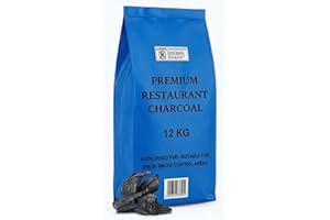 Log-Barn restaurant grade cooking lumpwood charcoal 12kg bag, perfect for charcoal BBQ's, large chunks for longer burning bar