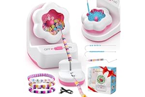 OMGPEIKE Electric Bead Spinner, 2-in-1 Clay Bead Spinner - Seed Bead Spinner with Durable Solid Needles, Bead Bowl for Jewelry, Bracelets Making, Necklace, Waist Crafts DIY, Birthday Gift