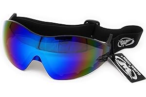 Global Vision Flare Shatterproof UV400 Jockeys Riding Goggles For Point to Point, National Hunt, Flat Or Work Complete with Storage Pouch