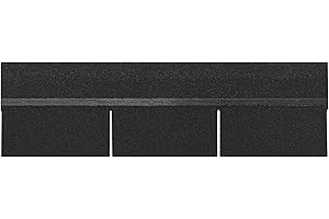 Isolbau - Lot de 14 bardeaux de toit rectangulaires - Carton goudronné - Toiture pour abri de jardin, nichoir à oiseaux, niche pour chien - Noir - 2 m²