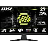 MSI MAG 274QF X24 Monitor Gaming 27" WQHD – 2560x1440 Rapid IPS, 240Hz, 0,5ms, HDR Ready - AMD FreeSync Premium, Eye Care, AI