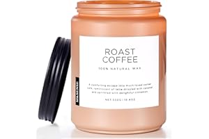 ‎M&SENSE M&SENSE ŚWIECA ZAPACHOWA - Intensywna Kawa | 2 Knoty | Naturalny Wosk Sojowy 550g | 110h Palenia | Prezent do Domu