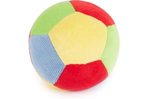 Bieco Babyboll Mjuk med Skallra | Baby Leksak 6 Månader Boll Baby 6 Månader Tygboll Mjuk Boll Barn 1 År Babyboll Leksaksbolla