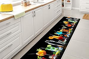 GLHOME IDEE PER LA CASA GL Home Tappeto Cucina Antiscivolo Made in Italy Passatoia Antimacchia Multiuso Corridoio Soggiorno Lavabile in Lavatrice - Coktail Bar - 50x200 cm