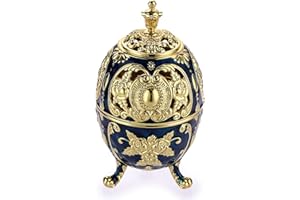 SUMNACON Vintage Räuchergefäß aus Zinklegierung mit Deckel Räucherstäbchenhalter Räucherschälchen Räucherschale Weihrauchbehälter Hausdekoration für Schlafzimmer Yoga(Kugelform Blau)