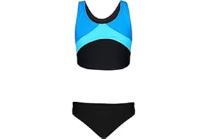 Aquarti Mädchen Sport Bikini Racerback Bustier & Bikinislip