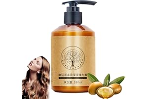 GENERISCH Langanhaltendes Styling Marokkanisches Volumen Feuchtigkeitsspendende Elastizität, 280ML Moroccan Hydrating Styling Cream, Moroccan Moisturizing Elastin für Trockene Beschädigte Bounce Curl Haarpflege