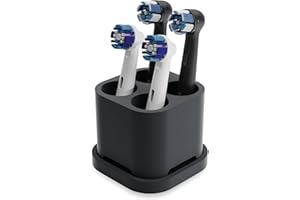 Qikfresh - Portacepillos y portaescobillas de 4 Piezas | para Cabezales de cepillos dentales de Oral B, iO, Philips Sonicare, Waterpik, Fairywill | Fabricado en Silicona Apta para Alimentos