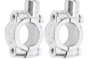 Motorcykel Spegelfäste Klämma 2 St Motorcykelstyre Spegelfäste 22mm Trådhållare Klämadapter för Motorcyklar ATV Skoter (Silve