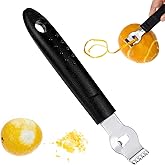 Ouligay Lemon Grater Tool, Channel Knife, Citrus Peeler, Stainless Steel Bar Tools for Decorating Cocktails, Bartender Access