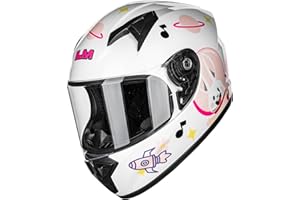 ILM Casque Moto Intégral Enfant Full Face pour Garçon et Fille ECE Model MF521