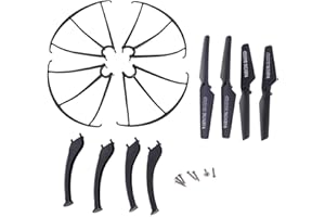 EnjoyMSS Set of Propellers & Landing Gears & Guards for SYMA X5SC X5SW Spare Parts