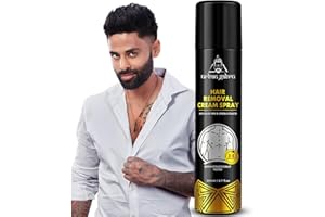 Urbangabru Hair Removal Cream Spray 200ml | Painless Body Hair Remover for Legs, Chest, Back & Underarms | Fast & Easy Body Hair Removal | (6.76 Fl Oz / 200 ml)