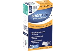 Snoreeze Anti-Snoring Oral Strips - Effective Snoring Aids for Men & Women - Fast Acting Snore Stopper to Use with Mobile App - 14 Strips