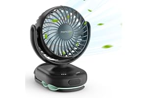 momcozy Tragbarer Clip-Ventilator | 4-Stufen Mini-Ventilator für Trage Kinderwagen-Ventilatoren | USB-Ventilator | USB Fan