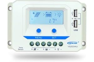 EPEVER Regolatore di carica solare pannello solare batteria regolatore 12/24VDC due porte USB 5 V 2.4 A uscita
