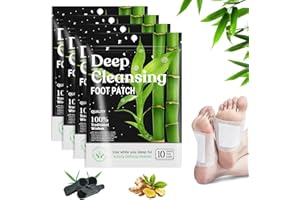 Samamoca 40 Stück Detox Fußpflaster Entgiftung,Deep Cleaning Foot Patch,Entgiftungspflaster Füße,Detox Patches,Detox Pflaster für Stressabbau Und Tiefschlaf,Körper Zu Reinigen