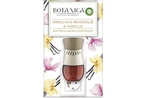 ‎AIR WICK Botanica by Air Wick Duftölflakon Starter-Set – Mit Duftstecker und Dufölflakon für die Steckdose – Duft: Himalaya-Magnolie & Vanille – 1 x Gerät & 1 x Nachfüller