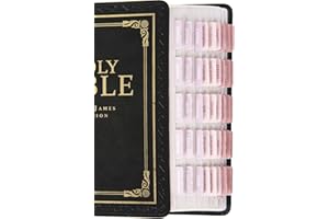 Bibelregister für Bibelstudium, v2croft Laminierte Bibelreiter für Altes und Neues Testament, Bibelstudiumbedarf für Männer und Frauen, 75 Bibelindex-Tabs, Bibelbuchreiter (Stil 3)