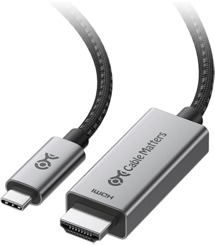 Cable Matters 2x Adattatore Da Micro HDMI A HDMI 8K - Supporto 4K 120Hz E HDR Per Raspberry Pi 4 E Fotocamere, Cavo Da 12cm