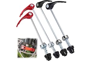 XiangSKY Quick Release Skewer, 2 pair Wheel Hub Front and Rear Skewers, Bolt Lever Bike Quick Release Axle Bicycle Wheel Hub Front and Rear Skewers Clip Bolt Lever for Road Mountain Bicycle MTB