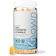 Known Tasty High-Strength Vitamin C Gummies - 1000mg Vitamin C for Collagen & Energy - Natural Zesty Orange Flavour - 30 Vegan Gummies, 1 Month Supply