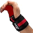 Purovi POLSIERE con Gancio in Metallo per Sollevamento Pesi e Bodybuilding | Supporto per Polso | Unisex