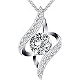 Swarovski Elements Crystal 925 Sterling Silver Pendant Fashion Necklace for Women Ladies Girls Gift JRosee Jewelry