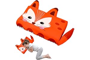 YAOZUP Lunalow Coussin Enfant, Oreiller Ergonomique Enfant, Respirant, Confortable, Détachable, Oreiller Sieste Maternelle vec Taie pour La Crèche, 45 x 27 cm