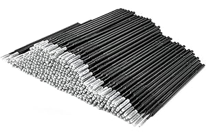 AIVIAI 400PCS Micro Applicateurs Brosses,Micro brosses Cils Extension cils pour maquillage Noir