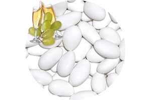 EinsSein 0,5kg Peladillas de Chocolate boda Prosecco blanco mate peladilla almendra bautizo bautizos grageas comunion comunión niño baratas confeti Fiesta cumpleaños chocolate Evento