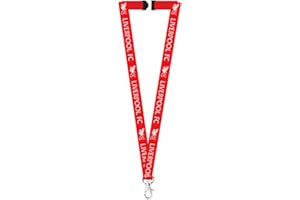 Liverpool FC Smycz z herbem, czerwona