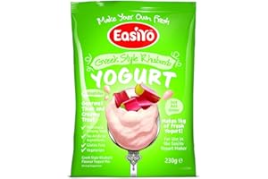 EasiYO Greek Style Rhubarb Yogurt Mix 1 x 230g Sachet