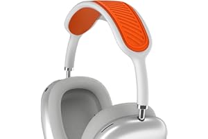 TOLUOHU Cuscino per fascia per Apple AirPods Max, lavabile, in morbido silicone antipolvere, compatibile con baldacchino a rete a maglia (arancione)