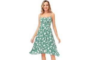 GRACE KARIN Femme Robe de Plage à Bretelles Robe élégante de Vacances