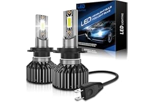 AUXIRACER H7 LED 12000LM, Bombilla LED para coche 6500K, 12V, 50W