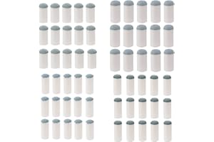 Tinoaly 60 Puntas Taco Billar Deslizantes, Casquillos 4 Tamaños Accesorios de Reparación para Tacos Billar y Snooker para el Mantenimiento la Mesa (9/10/12/13mm, 15 Unidades Cada Una)