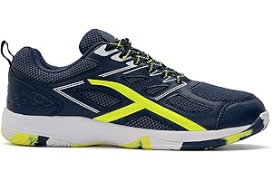 Hundred Xoom Non-Marking Professional Badminton Shoes for Men | Material: Faux Leather | Suitable for Indoor Tennis, Squash, Table Tennis, Basketball & Padel