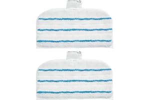 Black+Decker Tampon de Remplacement pour Balai Vapeur AutoSelect (Paquet de 2) avec Technologie Easy-Glide, FSMP20-XJ