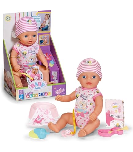 BABY Born Jonas Poupée Interactive 43cm - 10 Fonctions - Sans Piles - Avec Accessoires - Dès 3 Ans