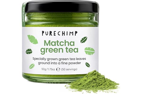 Matcha pulver av grönt té 50g av PureChimp | Ceremoniell betyg från Japan