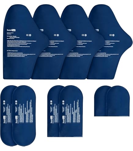 SuzziPad Cold Therapy Socks & Hand Ice Pack, Cold Gloves for