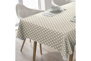 Home Direct Vaxduk i PVC rektangulär 140 x 240 cm med prickar