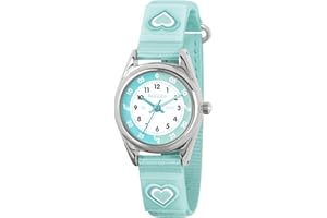 Tikkers Aqua Heart Strap Time Teacher Watch ATK1094
