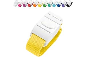ROLSELEY Garrot Médical De Qualité Sans Latex Avec Boucle A Dégagement Rapide Et Lent Pour Infirmières, Sages-Femmes, Ambulanciers, Phlébotomistes, Médecins Et Etudiants En Médecine (JAUNE)