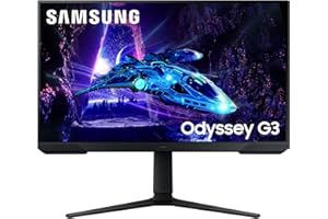 Samsung Monitor Gaming Odyssey G3 (S27DG302), Flat, 27", 1920x1080 (Full HD), VA, 180 Hz, 1 ms, AMD FreeSync, HDMI, Display Port, Ingresso Audio, HAS, Pivot, Flicker Free, Eye Saver Mode