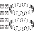 Carkio 2 Pcs 31 Inch Sofa Springs, Spring Repair Kit with 8 S Clips, Carbon Steel, 4.0 Wire Diameter, Compatible with Seating in Furniture Interior Decoration, Automotive, or Other Applications
